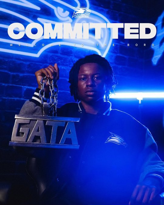 Blessed to announce my commitment to <a href="/GSAthletics_FB/">Georgia Southern Football</a> 1000% Committed🦅#HailSouthern 🙏 #GodsPlan <a href="/GSCoachHelton/">Clay Helton</a> <a href="/kwhit4/">KW</a>