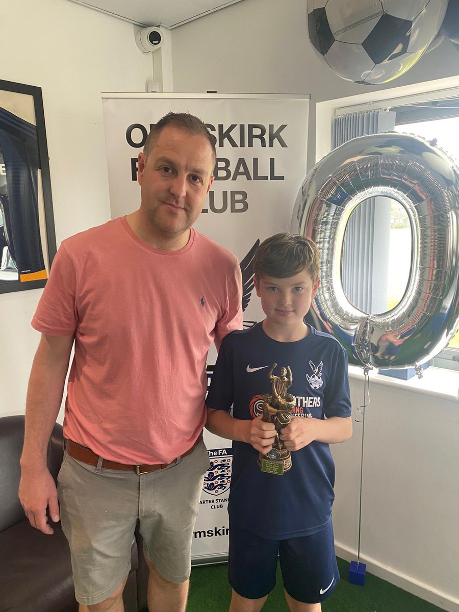 OrmskirkGalaxy's tweet photo. Not embarrassed to say well done son. Parents Player of the Year for the second year running. Well in mate https://t.co/coh6j9wXhn