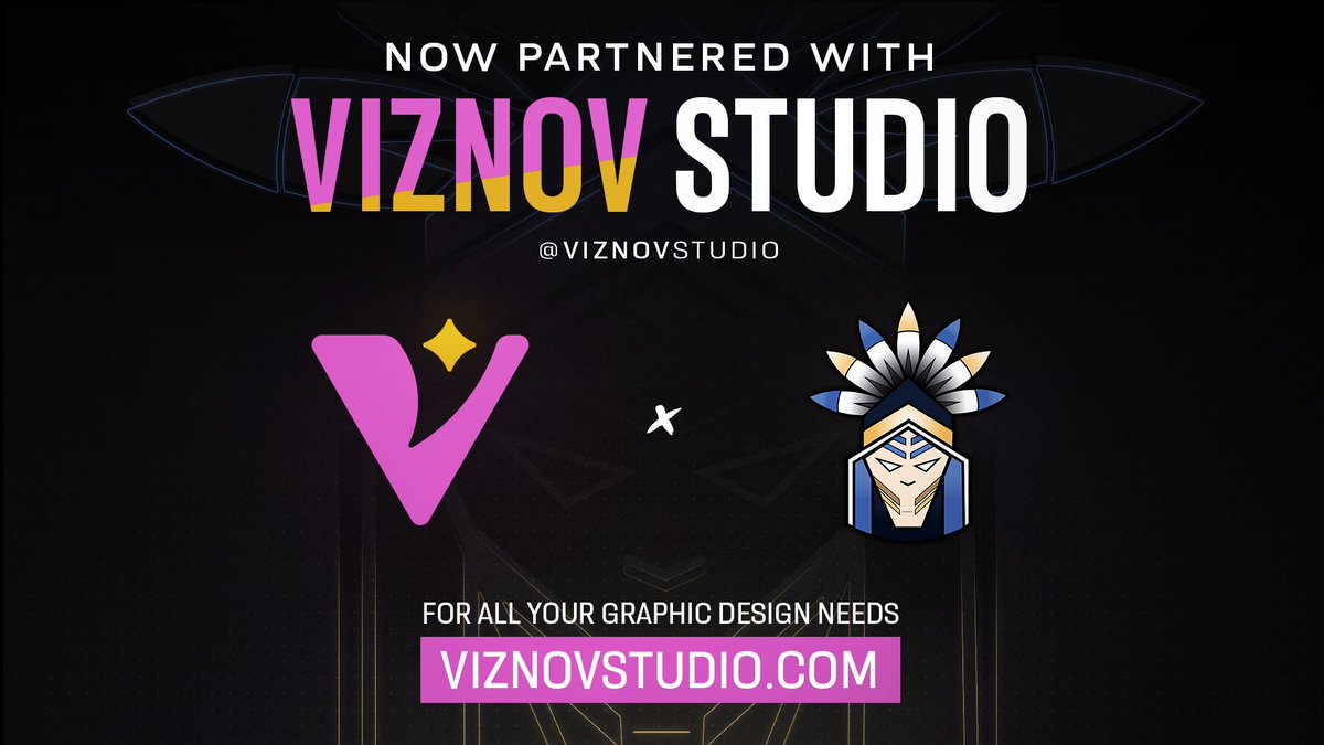 This is what you have all been waiting for!

We have now partnered with @ViznovStudio who will supporting us with all our graphics needs.

Make sure you check out their website and welcome them to the Shaman Family.