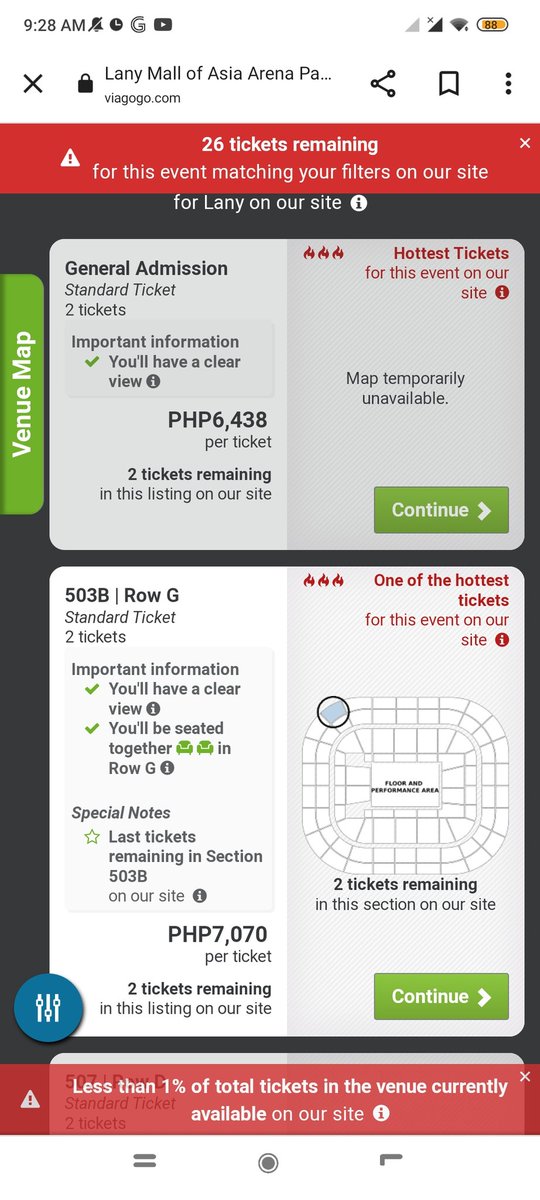 GeloEme05's tweet photo. @smtickets do something about this. Scalpers selling LANY Gen Ad tickets for 6k-7k each. Swapang ng mga scalpers! 

#LANYManila2022 
#SMTickets https://t.co/UVKBwWYlKO