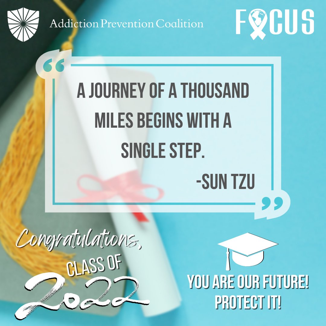 Everything you have been working hard on has set the path for your journey into the future. Continue making good choices and following your dreams!

#Classof2022 #graduation #makingadifference #protectouryouth #protectourfuture #alabama #endaddictionbham #thefocusprogram