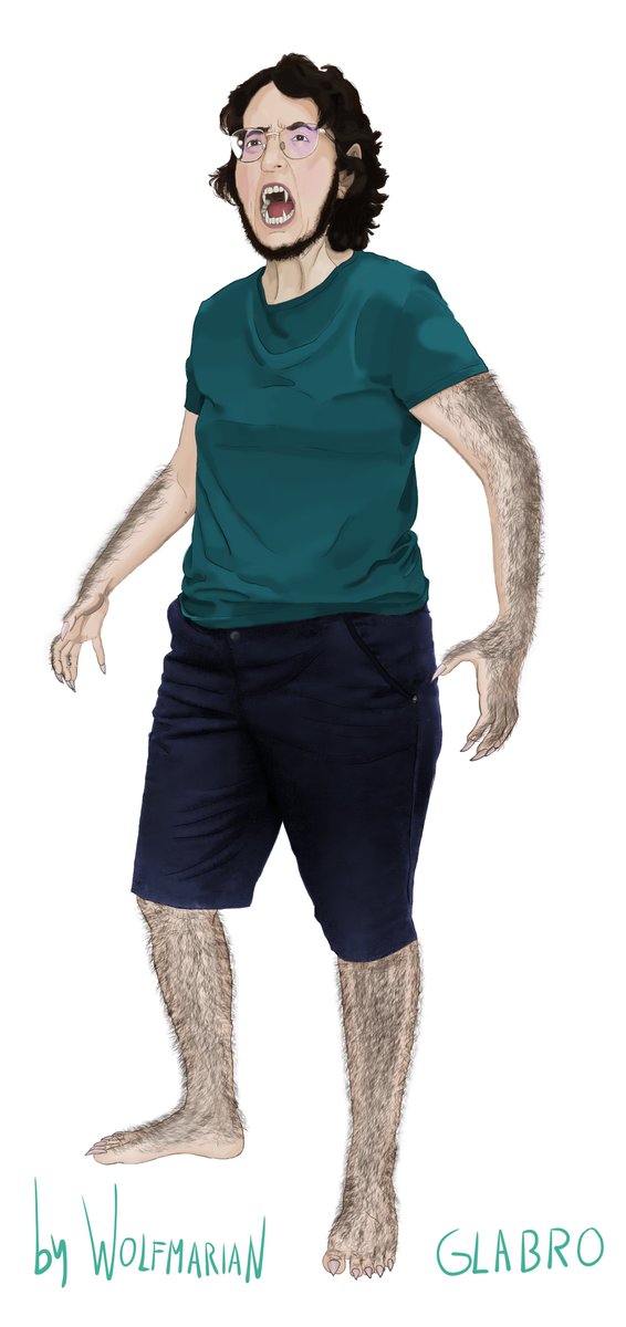 Wolfmarian1's tweet photo. #Werewolf #werewolftheapocalypse #worldofdarkness #glabro
Redone it, the first image. The second one is the old one (its more accurate the first one, because this form can be indistinguishable from a human, so doesnt provoke fear on them). https://t.co/ywfQjO2HOp