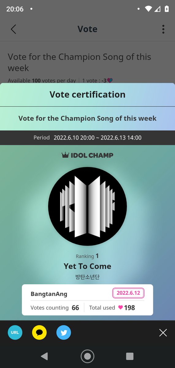 angrazi's tweet photo. @TeamNoonas @BTS_twt I'm voting for #YetToCome by #BTS 
@BTS_twt
 as my trending song choice https://t.co/lm7wiPlk2F