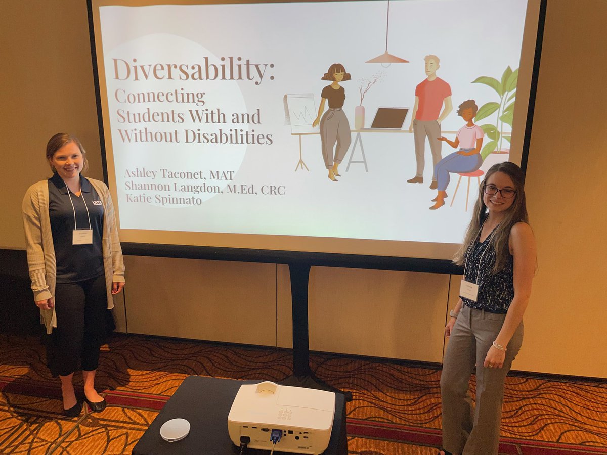 Got to present on UConn’s Diversability club at the @PostsecTrainIns with @sn_langdon ! Loved getting to share how to start and maintain a club that uplifts and empowers people with disabilities 🎉 #disability #highereducation
