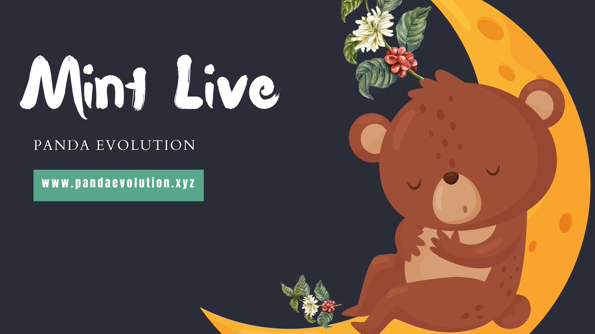 PandaEvolutions's tweet photo. Mint your PANDA EVOLUTION #NFTs from our Dapp!

🟣Price: Ξ 20MATIC (0.0084ETH)
🟣Mint Dapp : https://t.co/Vuit5wPeoZ
🟣Website: https://t.co/af9HcxuXUD

For Giveaways : https://t.co/jNG4XfcB3a

#NFTcollections  #nftart #NFTcommunitiy  #Mintingnow  #NFTshill https://t.co/kYAyprn5FI