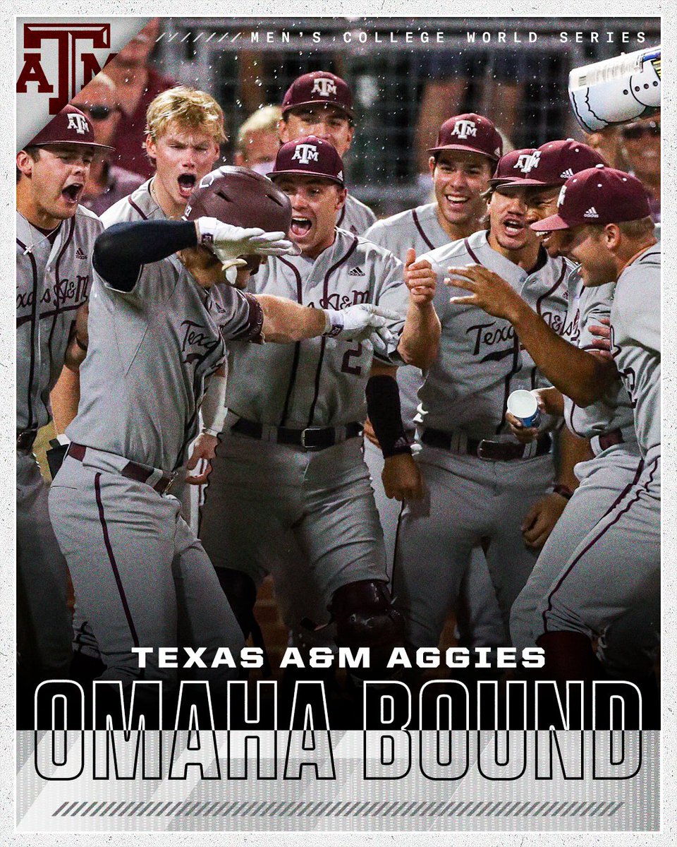 AN AGGIE SWEEP 🧹 @AggieBaseball is headed to the Men's College World Series!