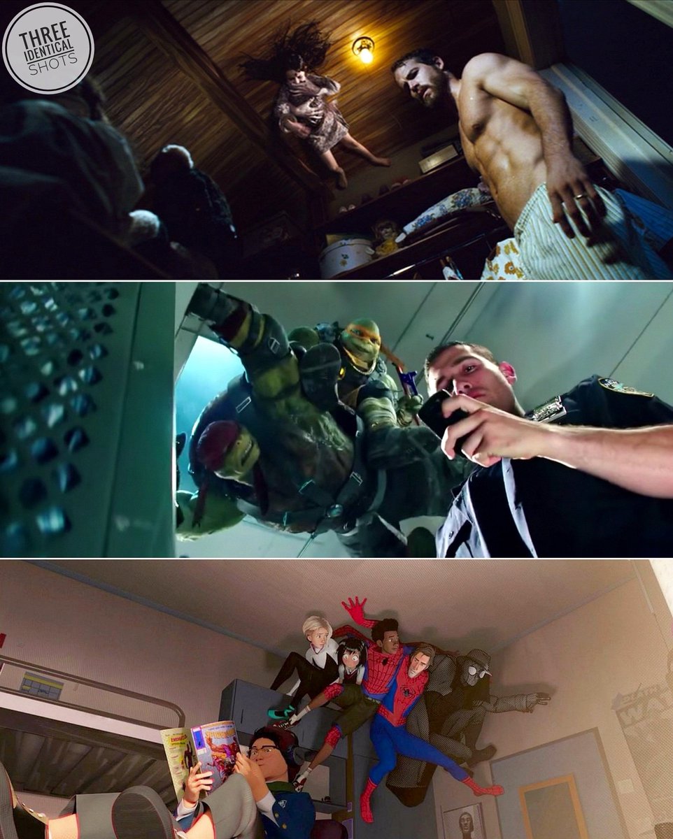 IdenticalShots's tweet photo. 1- #TheAmityvilleHorror - #AndrewDouglas, 2005
2- #TeenageMutantNinjaTurtles: #OutOfTheShadows - #DaveGreen, 2016
3- #SpiderManIntoTheSpiderVerse - #PeterRamsey #RodneyRothman #BobPersichetti, 2018
#animation #horror #cinema #filmmaking #cinematography #movie #SpiderMan #tmnt https://t.co/DX5KIJrKuR