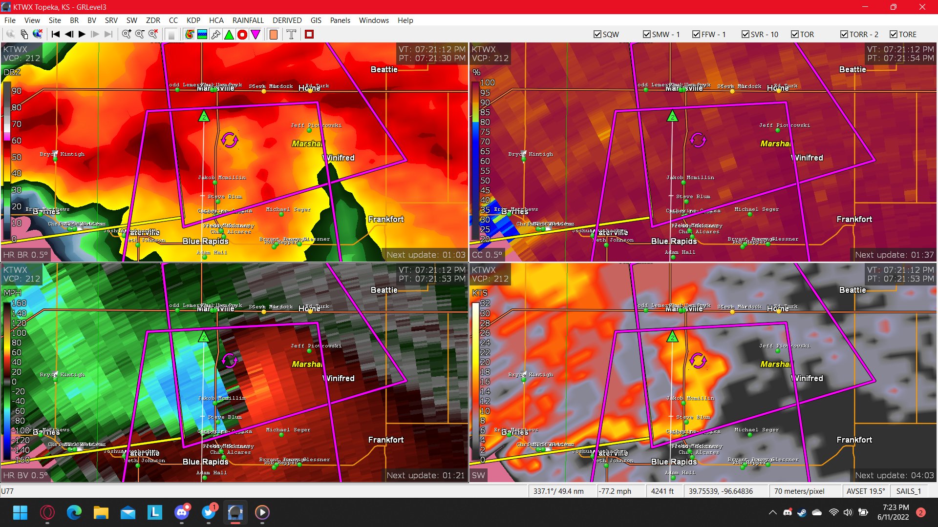 NWS Tornado on Twitter "Tornado Warning including Blue Rapids KS and