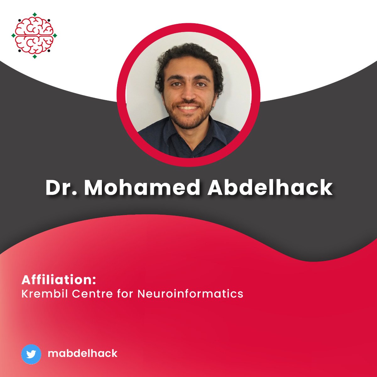 ArabsInNeuro's tweet photo. Sneak peak of the brains behind our "Introduction into Computational Neuroscience" course #ArabCompNeuro22
Dr. Mohammed Abdelhack @mabdelhack whose research is mainly focused on Computational neuroscience and AI in health https://t.co/W3b9Pho0V3