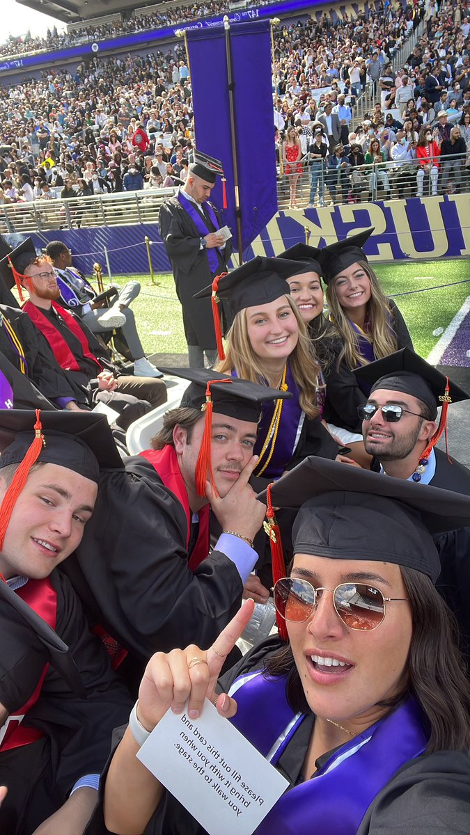 presleysweeney's tweet photo. Big screen call me #UWGrad22 https://t.co/VGltR7JaRD