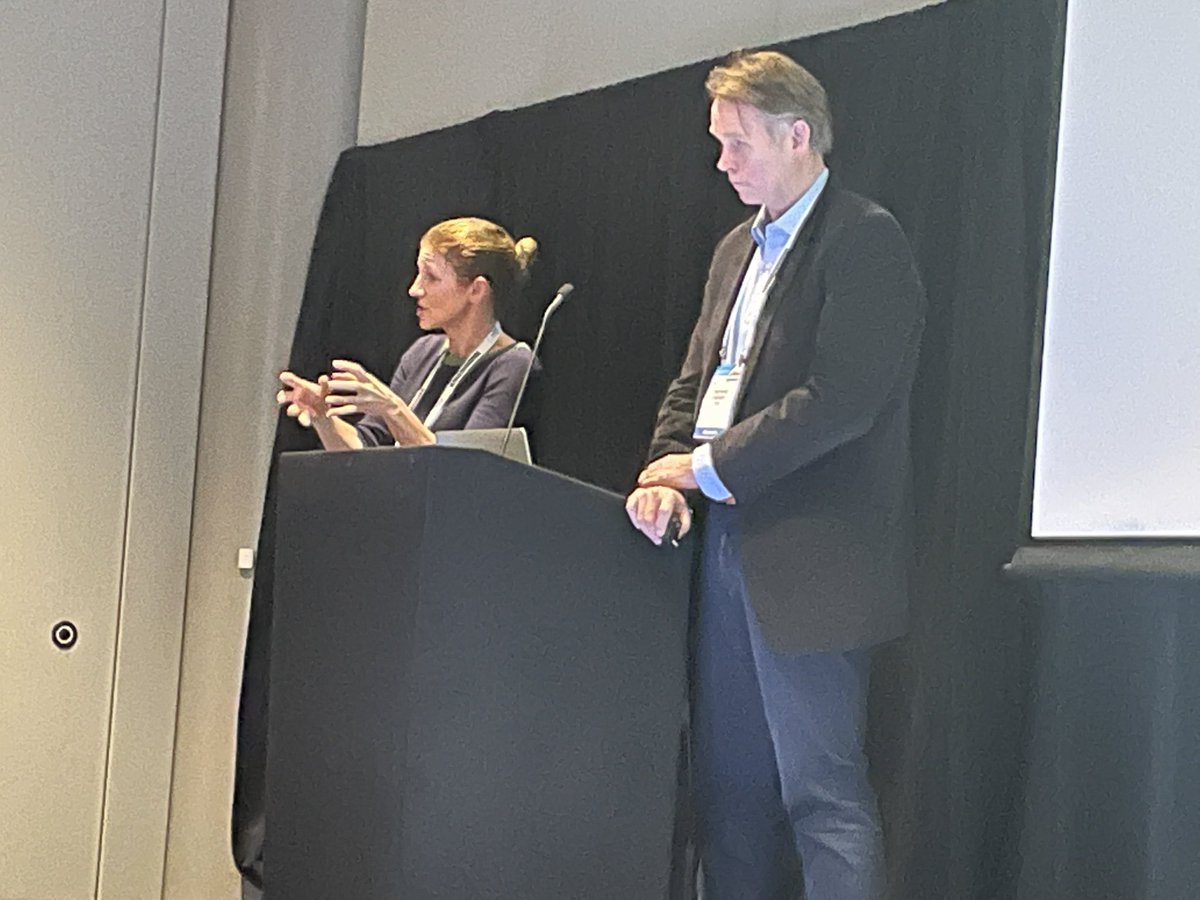 Raewyn Campbell and Richard Harvey discussing biological therapy in Chronic Rhinosinusitis with Polyposis at ASOHNS2022 #asohns2022