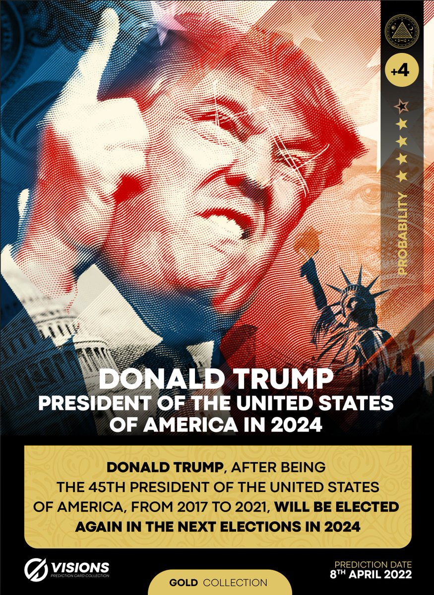 CardPrediction's tweet image. This is our #nft #prediction for 2024 United States Presidential Election... What do you think?...