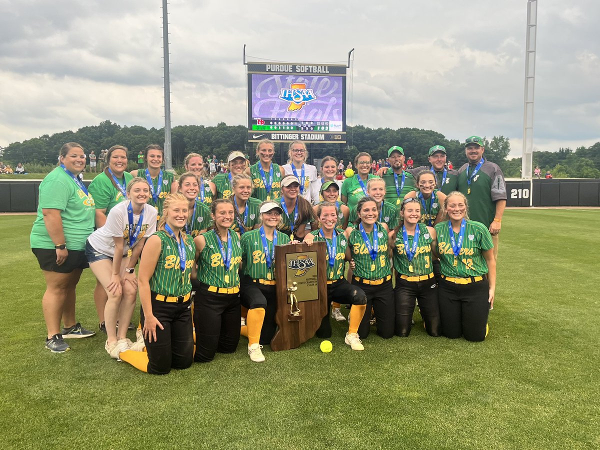 IHSAA1's tweet photo. The Blazers of Eastside High School are the 2022 Class 2A Softball State Champions! 🏆
@EastsideScores https://t.co/vxvasr6eqd
