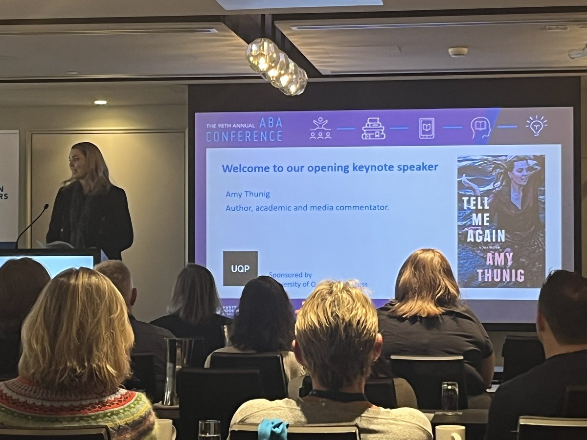 djpapilko's tweet photo. Incredible opening address by @AmyThunig #TellMeAgain #abacon22 https://t.co/sJn8sLG4md