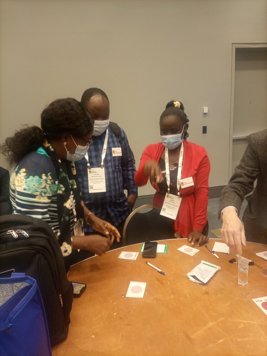 AlooBecky's tweet photo. At the #ASMicrobe2022 meeting in #Washington Demonstration of a rapid #colilert method o water contamination by pathogenic microbes responsible for water contamination. Glad to learn and transfer the knowledge back to my students and society. @ASMicrobiology @UoE_Main https://t.co/knlqYrIETs