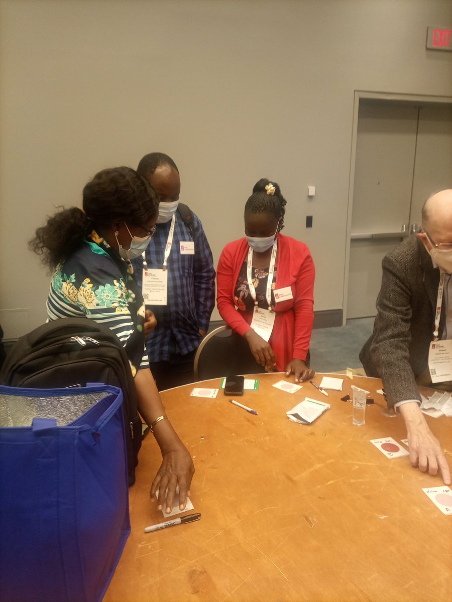 AlooBecky's tweet photo. At the #ASMicrobe2022 meeting in #Washington Demonstration of a rapid #colilert method o water contamination by pathogenic microbes responsible for water contamination. Glad to learn and transfer the knowledge back to my students and society. @ASMicrobiology @UoE_Main https://t.co/knlqYrIETs