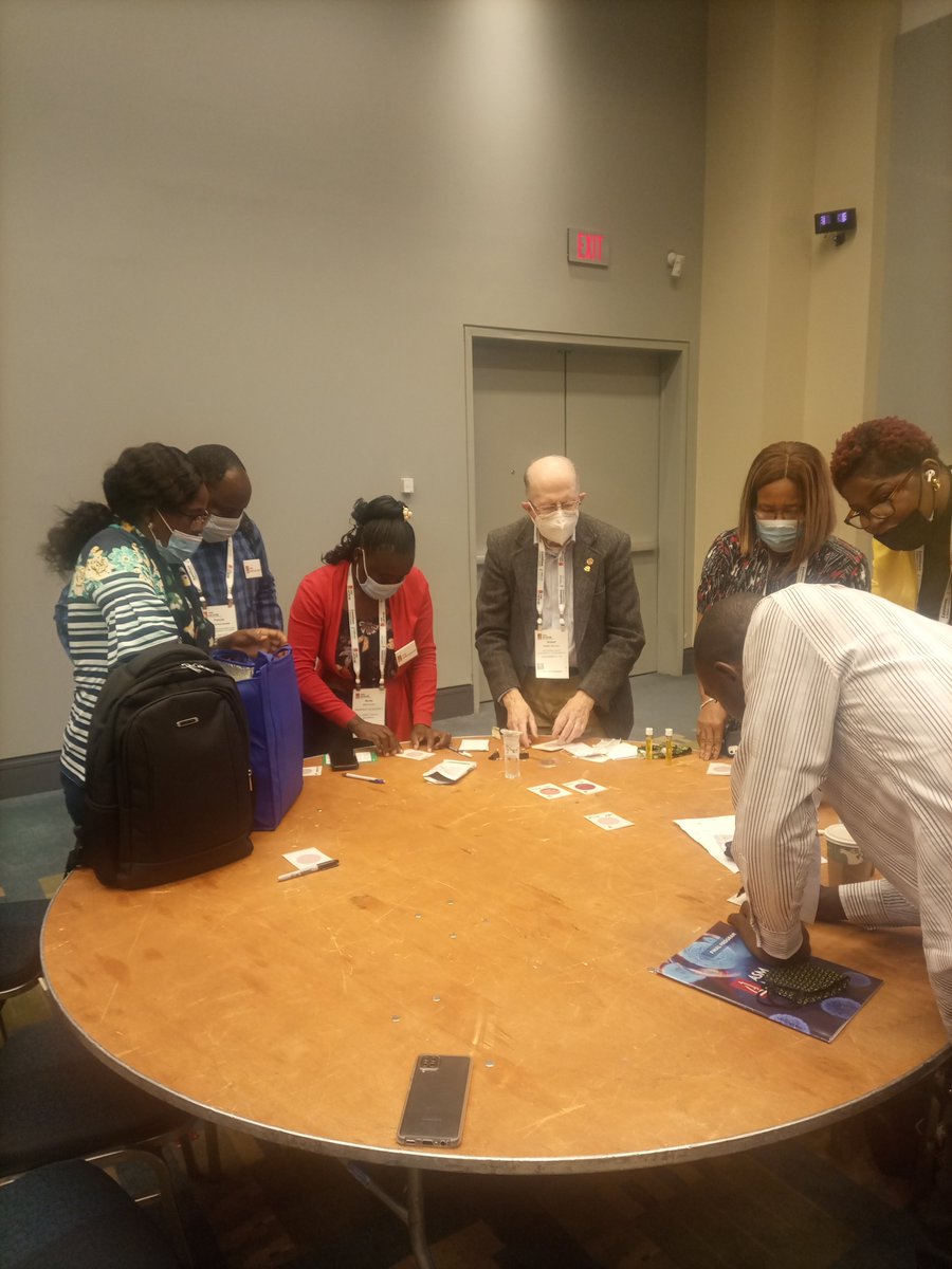 AlooBecky's tweet photo. At the #ASMicrobe2022 meeting in #Washington Demonstration of a rapid #colilert method o water contamination by pathogenic microbes responsible for water contamination. Glad to learn and transfer the knowledge back to my students and society. @ASMicrobiology @UoE_Main https://t.co/knlqYrIETs
