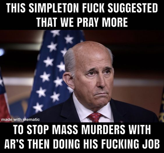 Rep. Louie "No Nads" Gohmert
Political Rectum of the Day Award Winner...