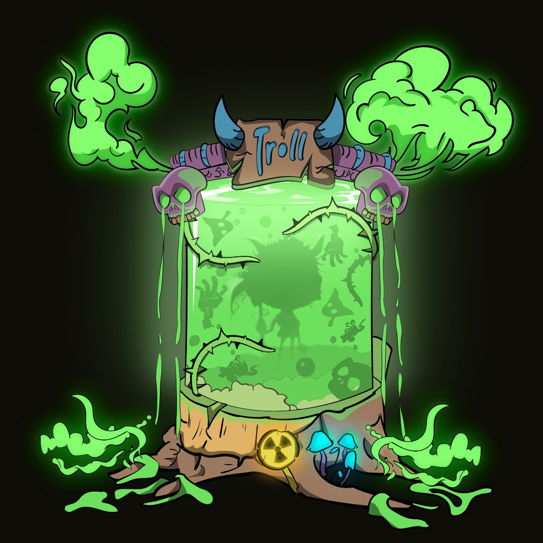 The Trolls of Trolltown were forced to develop a compound to turn them into super-trolls...

They needed something to survive... to travel to a world far, far away.

Before they knew it, they accidentally created an Elixir that was powerful enough to fulminate their whole world..