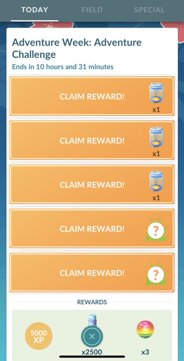 Kriket_23's tweet photo. Don’t forget to claim your Adventure Week Limited Time Rewards!!
Last day to claim 🇦🇺 😯✨🙌🏼
💖🤩🥳
#PokemonGO #Pokemon #PokemonGOAdventureWeek https://t.co/uqbfleSM28