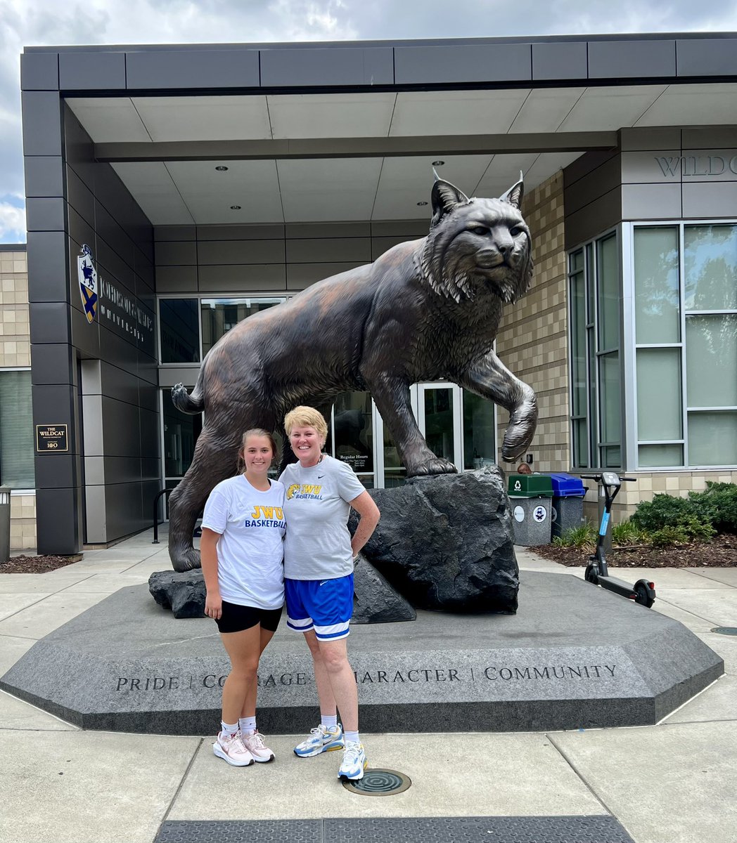 Thank you <a href="/JWU_WBB/">JWU Women’s Basketball</a> for having me at camp today! I enjoyed it and look forward to learning more about your program and school.<a href="/CoachJillDunn/">Jill Dunn</a> <a href="/LeonWhi10197056/">CoachWhite JWU</a>
