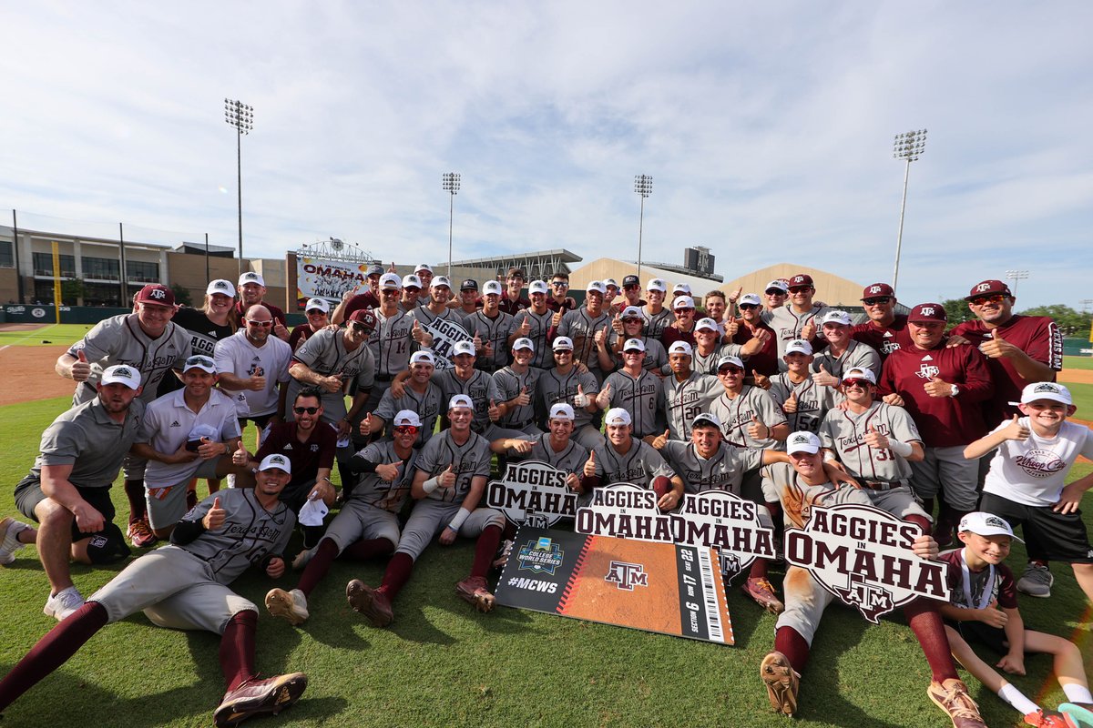 Aggies. In. Omaha. 🫧

#RoadToOmaha x #GigEm