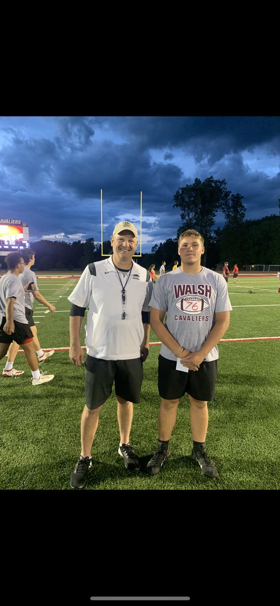 DrueDuncan's tweet photo. Great night at Walsh University! Thank you coaches and players for your time and I am honored to have received an offer to continue my journey as a student athlete. @CoachAshreff #gocavaliers https://t.co/Bq0IdaVr2E