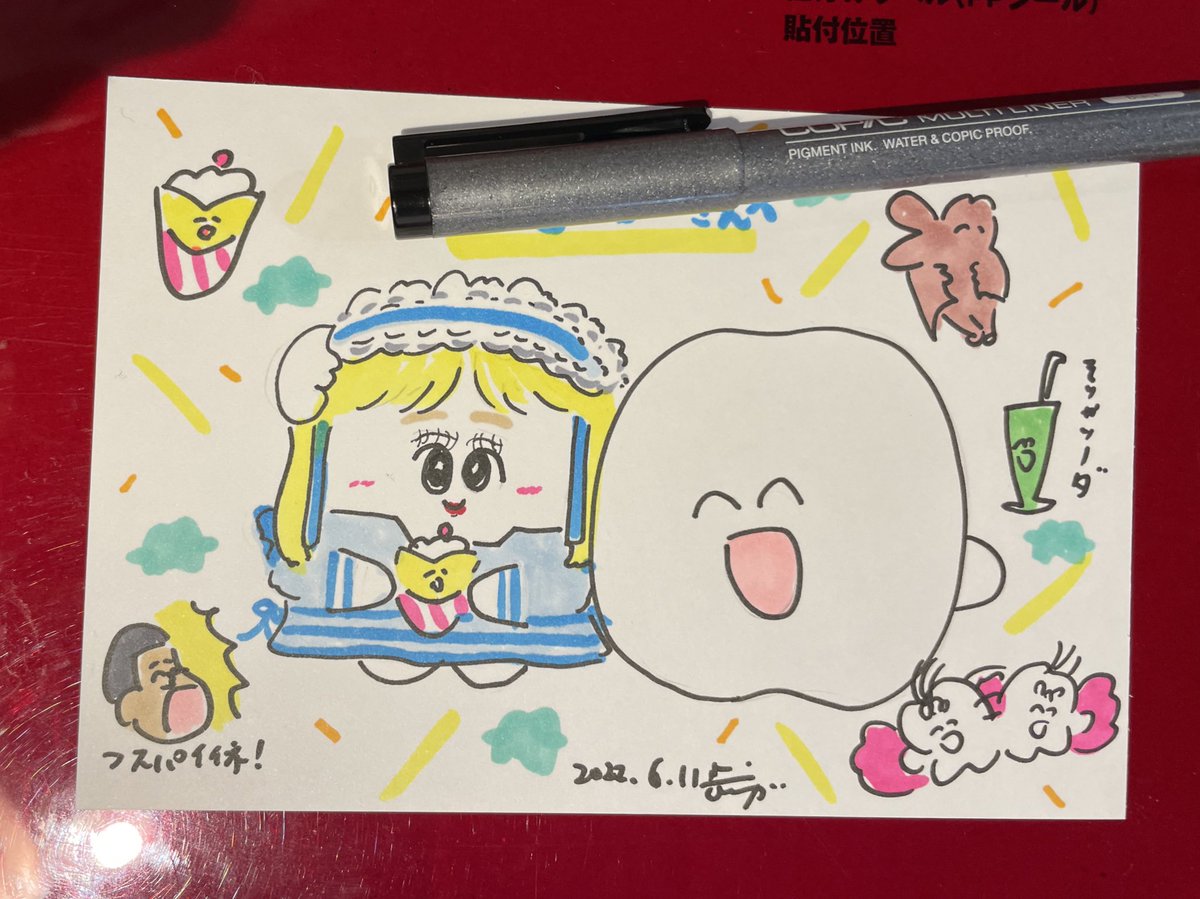 昨日は福岡の似顔絵1日目ありがとうございました!本日もアートカフェぱんだっこさんでお待ちしてます!!!! 