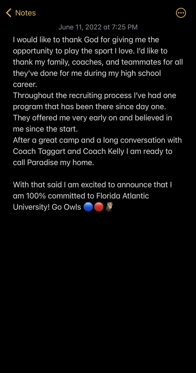 100% Committed! Go Owls🔵🔴🦉#GoOwls #Committed 
<a href="/CoachTaggart/">Willie Taggart</a> <a href="/BrentDearmon/">Brent Dearmon</a> <a href="/CoachWoodie/">Raymond Woodie Jr.</a> <a href="/elodge4/">Eric Lodge</a> <a href="/DrTommyShavers/">Dr. Tommy Shavers</a>