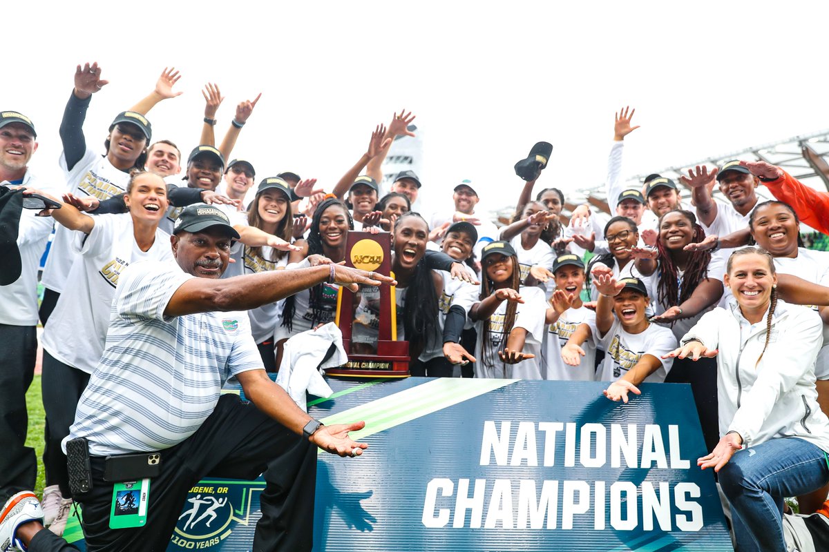 GatorsTF's tweet photo. First NCAA Women's Outdoor Championship in program history! https://t.co/YXQ7IUfCbE
