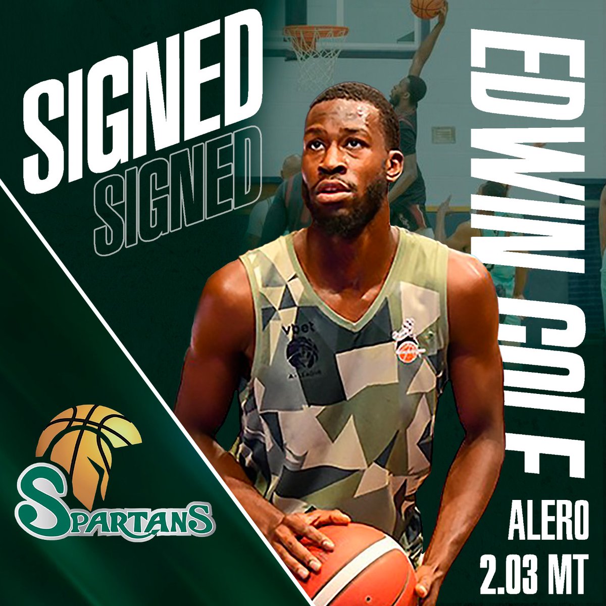#Signed 🇪🇨🇺🇸 - En el día de hoy confirmamos a #EdwinCole de 2,03 mts.  <a href="/WalkingBuxket3/">Ed</a>  en #Sapartans para jugar la Liga Nacional #TeamMNAgent <a href="/reversebasket/">Reverse Basket</a> Felicitaciones Edwin!!!!