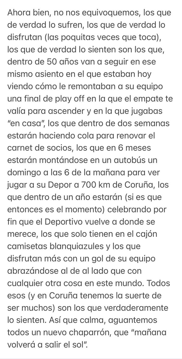 “Mañana volverá a salir el sol”