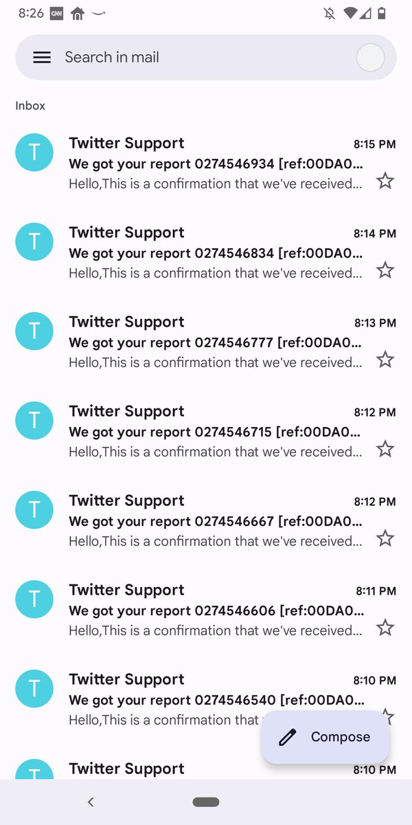 Hey Twitter! Submitted 12 imposter profiles impersonating me to you tonight. All found by just simply searching my name. I wonder if you'll remove even one.