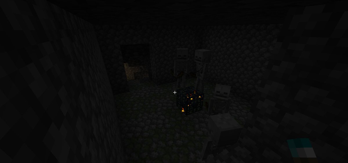 kiryuposting's tweet photo. did i just find a skeleton spawner with no chests https://t.co/rP23W7iXiO