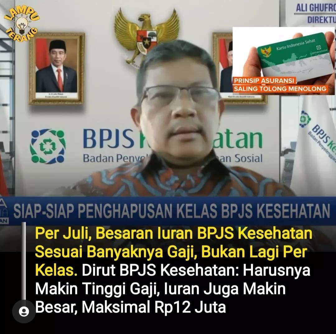 msaid_didu's tweet photo. Ini konsep apaan ?
Pembayaran iuran pelayanan kesehatan BPJS kok bukan berdasarkan kualitas pelayanan yg diterima, tapi berdasarkan besaran gaji orang.
Kalau seperti ini bubarkan saja BPJS Kesehatan https://t.co/xgPpfTT9Yi