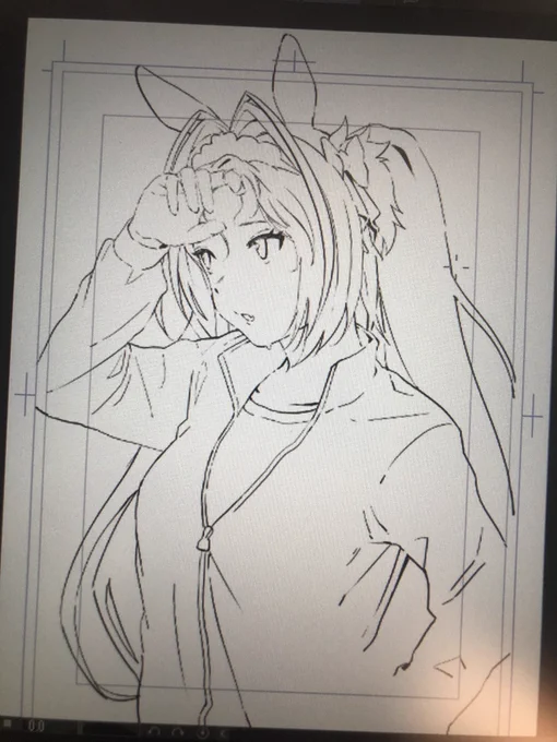 次はウマ娘を描く
唯一知ってるダイワスカーレット。 