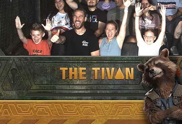 JAMatthew's tweet photo. Looks like the whole fam enjoyed the #GuardiansOfTheGalaxy ride @Disneyland 😝before #SBC22 https://t.co/1XOpNxGavu