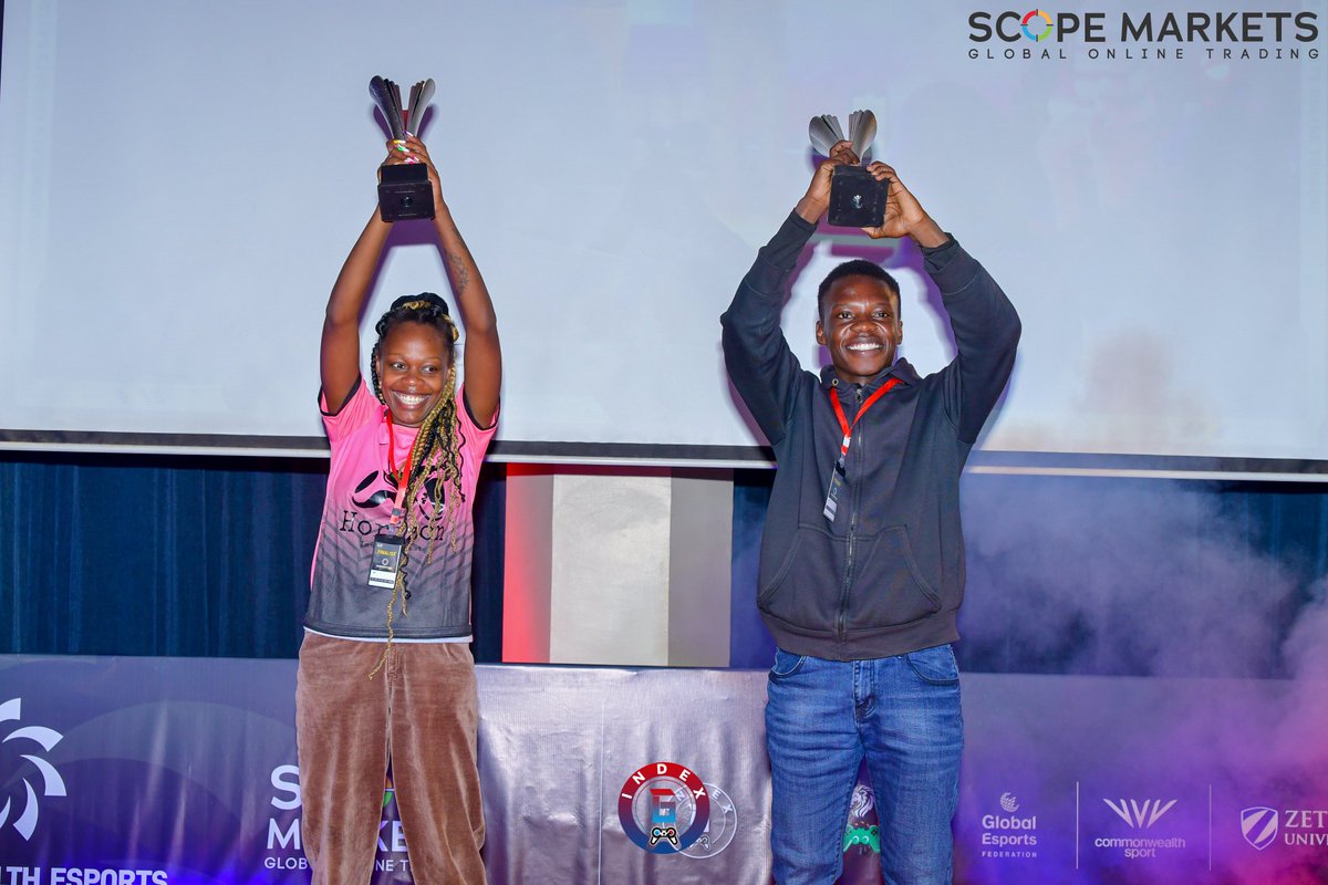 IndexG_'s tweet photo. Congratulations Maria Kiuru &amp; Bill Harvey for winning the women's &amp; men's category of the eFootball game at the Kenyan Commonwealth Esports Championship qualifiers.

All the best as you represent Kenya in the UK, in August 2022.

#ScopeEsports #IndexG https://t.co/8W9LkhAjtN