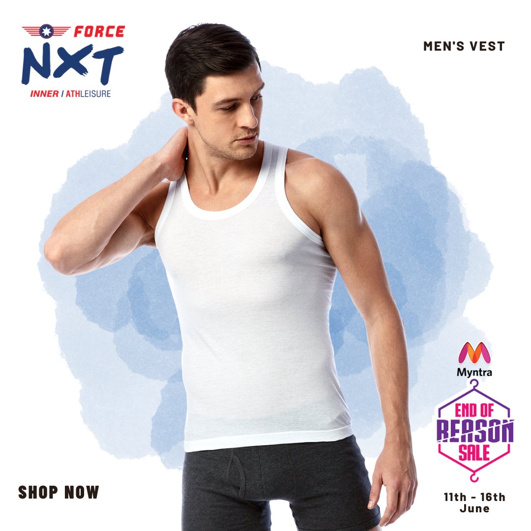 force_nxt's tweet photo. Sale is live on Myntra ! Make the most of the End of Reason Sale from 11th to 16th June, 2022. Shop Now!
Myntra : https://t.co/1cgPIdoxJb

#Sale #Myntra #EORS #EndOfReasonSale #Style #Fashion #Comfort #MensInnerwear #MensWear #MensFashion #MensVest #ForceNXT #GoForNXT https://t.co/dU0uM0ZePs