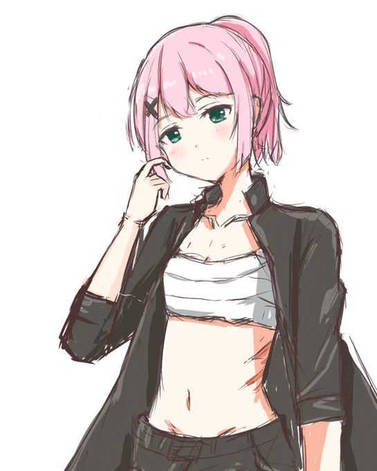 さらし学ラン もんも (ラフ) 