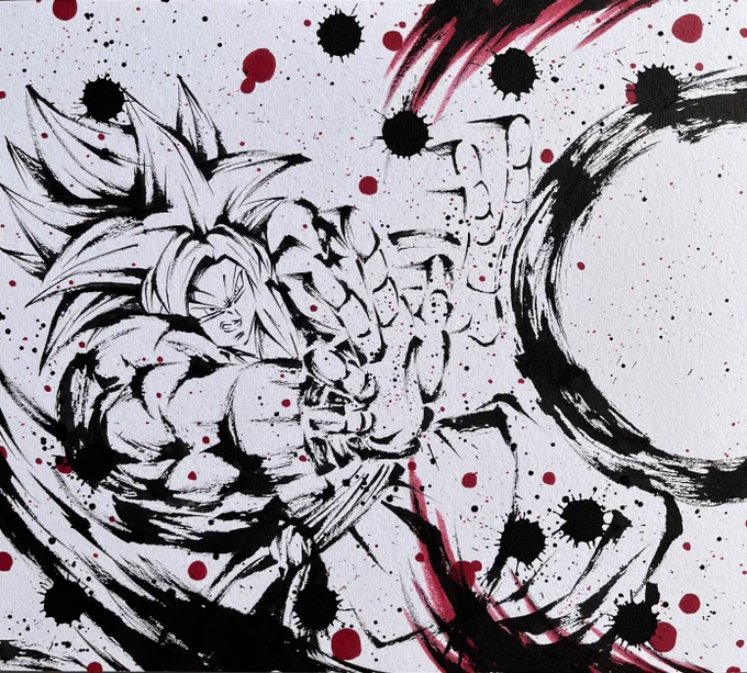 #絵描きさんと繋がたい #ドラゴンボール #模写
こんな感じの描いてます 