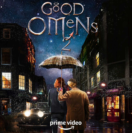 color picked rainbow flag from the good omens 2 poster bc there's nothing gayer than that