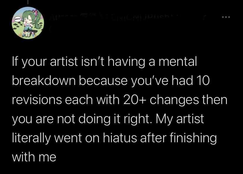 doodlefrog's tweet image. Pro tip to working with artists. Don’t fucking do this shit