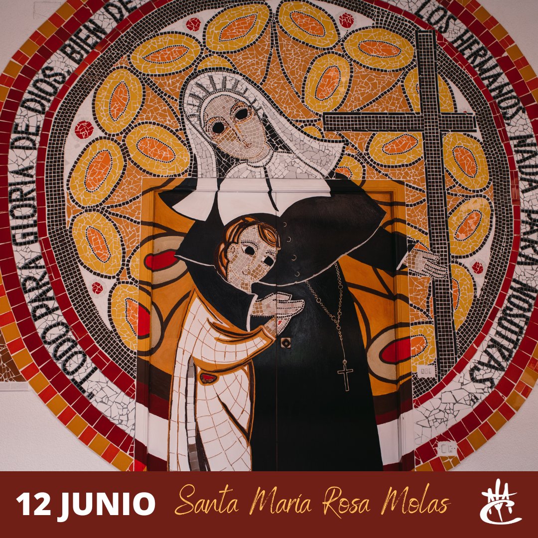 ¡Feliz fiesta de Sta Mª Rosa Molas!
Celebremos y agradezcamos a Dios la vida de la Madre. #MRosaMolas consoló con el consuelo que recibía…Su vida es estímulo en nuestro camino.
La #FamiliaConsolación llamada a ser un eslabón en la cadena de la Consolación.
#MRM2022