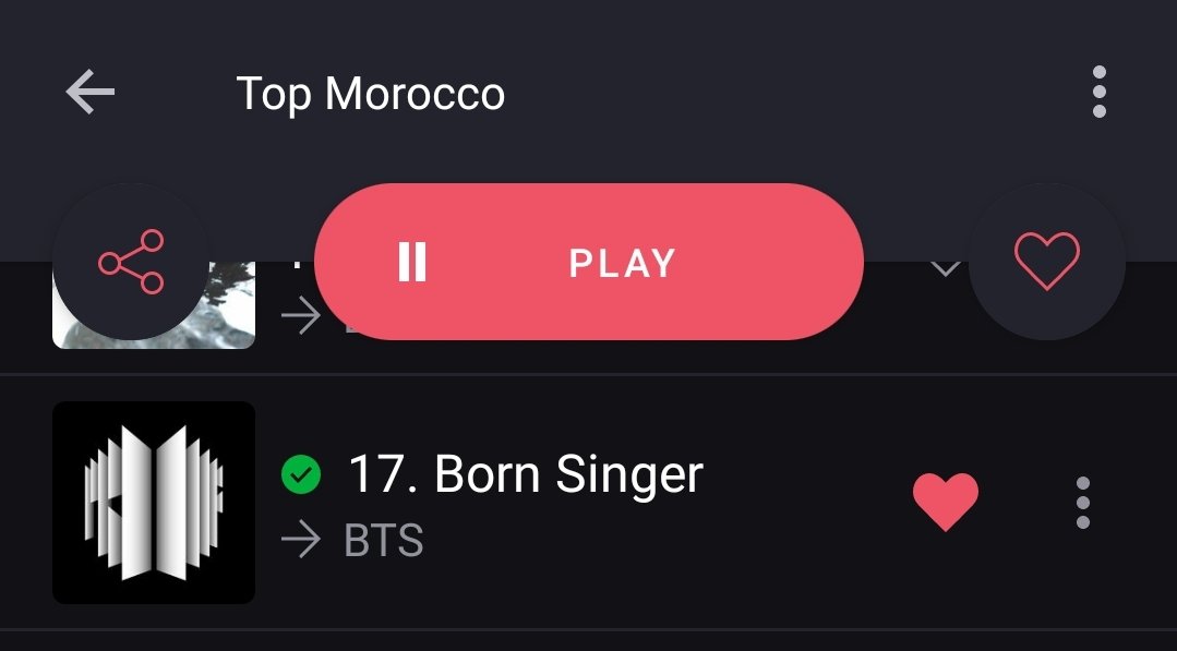 BTSChartsMA's tweet photo. Deezer Morocco top songs daily:

#1. Yet To Come (+8)*
#14. Run BTS (+64)* 
#17. Born Singer (+75)*
#20. For Youth (NEW)

* NEW PEAK*

#YetToCome #BTS_Proof #BTS https://t.co/ZRpk2LPBJl