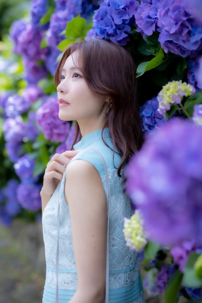 yumarie2's tweet image. 1年で1番好きな花、紫陽花☔️大好きな紫陽花に、大切で大好きな人たちとの思い出が1年単位で折り重なっていく日でもあります💠