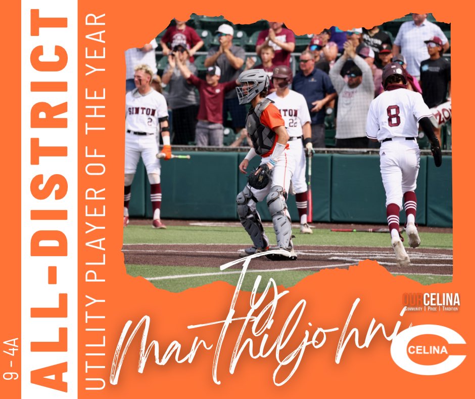 Congratulations to the following <a href="/CBobcatBaseball/">Bobcat Baseball</a> players who earned District 9-4A District Superlatives! <a href="/RjRuais/">RJ Ruais</a>, <a href="/sean_rabe1/">Sean Rabe</a>, <a href="/TMarthiljohni/">Ty Marthiljohni</a>.  <a href="/OurCelina/">OurCelina</a> <a href="/CelinaISD/">Celina ISD</a> <a href="/TMag29/">Tom Maglisceau</a> <a href="/CHSbobcats/">Celina High School</a>