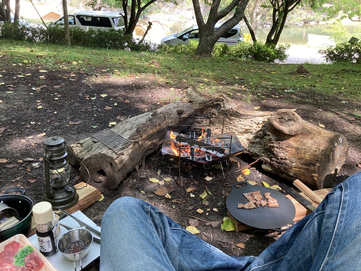 Stella343S's tweet photo. さて！やりますか🤤今時期は軽装備でキャンプできるから◎ https://t.co/4nfOjIFX6w