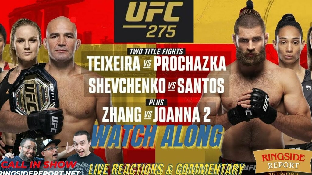 RingsideReport's tweet photo. https://t.co/5BRzpTKzev #UFC275 #UFC275LIVE #UFC #MMA #UFC 275: Teixeira vs. Prochazka
Join Dave, Fred and AJ as we all watch UFC 275 in our homes and share reactions with the Ringside Report Universe live on YouTube, Twitch and Facebook.
Channel Members (either YouTube … https://t.co/15AmZt7vbE