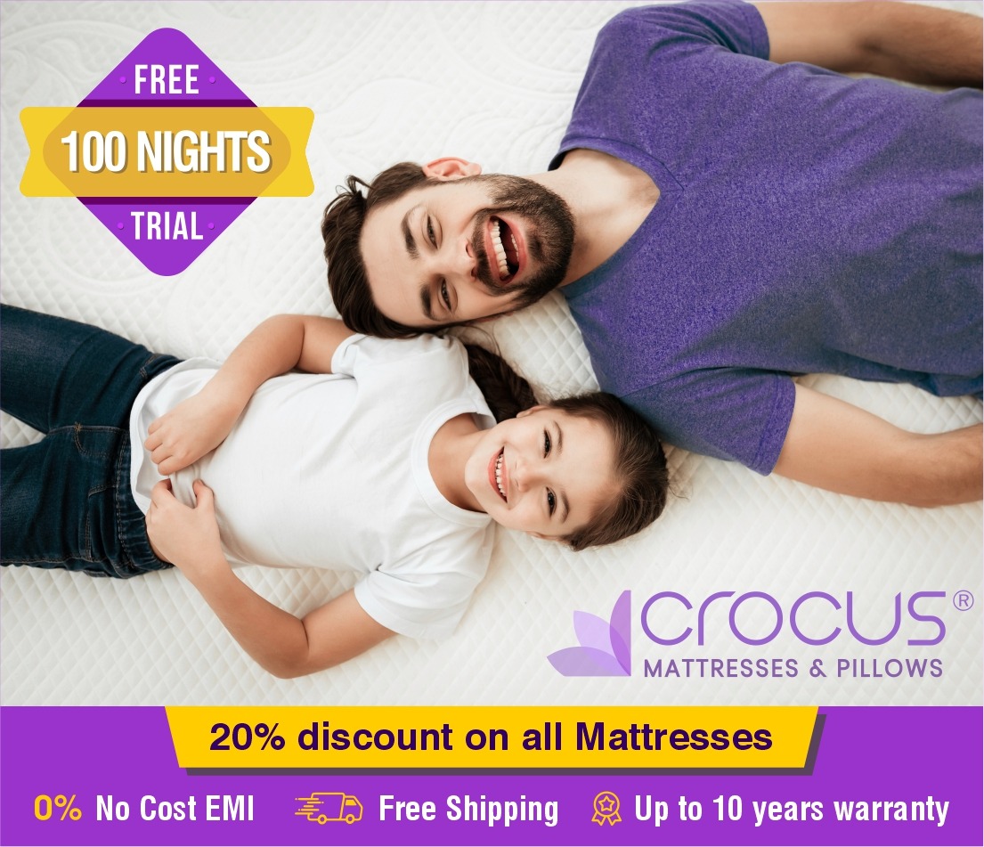 crocusmattress's tweet photo. Good Night's Sleep
Enjoy 20% discount on all the Mattress along with 100 Night Trail Offer*, No cost EMI & Free Shipping to all over India
#crocusmattresses #crocuspillow #foammattress #springmattress #eurotopmattress #pillowtopmattress #boxtopmattress #goodsleep #luxurymattress https://t.co/0qfdA3yf6u
